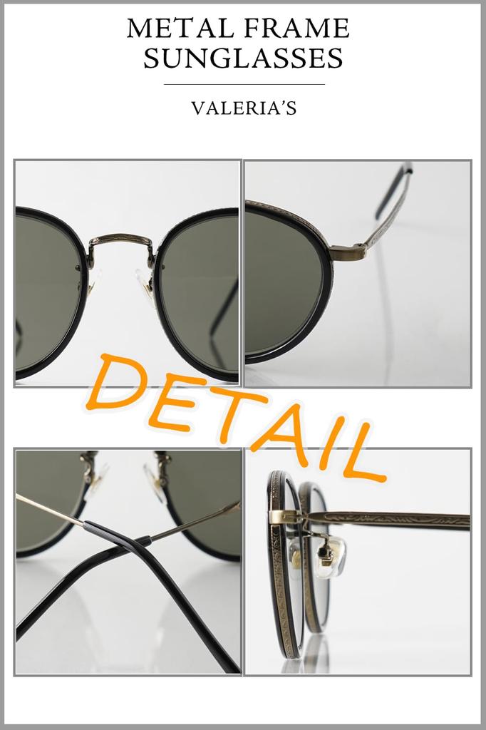 Valeria Metal Frame Sunglasses with UV Protection for Men and Includes Hard Case Antique Women, (Demi Gold/Brown)