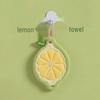 Cartoon Fruit-Shaped Coral Fleece Hand Towel - Absorbent Kitchen & Bathroom Cloth