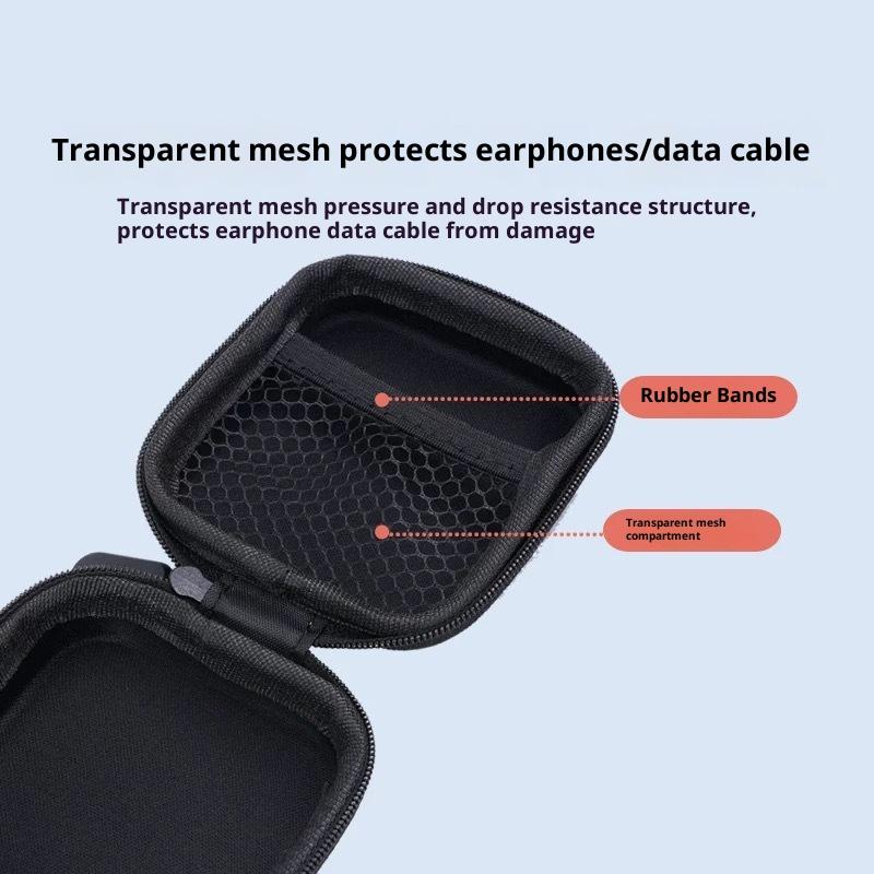 Mini Tragbare Eva Aufbewahrungstasche Tasche Tragetasche Reißverschluss Kopfhörertasche für Airpod Kopfhörer/Telefon/Ladekabel Zubehör