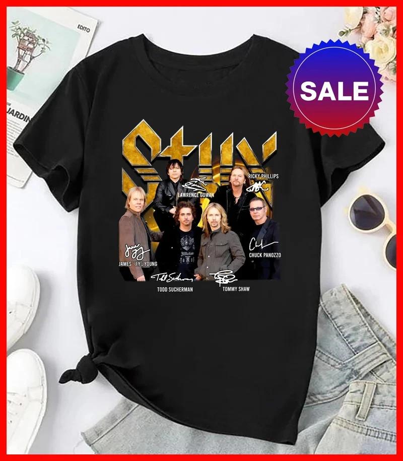 Styx Band Signatures T-Shirt Unisex For Fans S-5XL XXXXL