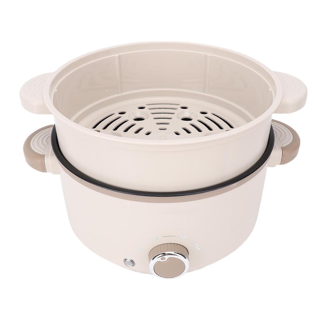 Electric Pot 3L Large Capacity Anti Scald Touch Safe Anti Stick Coating Multifunctional Electric