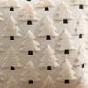 1 PIÈCE LOZUJOJU Housse de coussin de Noël avec arbre de Noël brodé et housse de coussin polyvalente pour canapé, salon, chambre à coucher, décoration de maison
