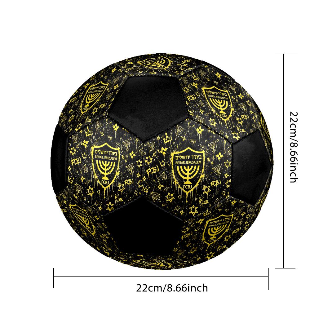 Beitar Jerusalem Fußballverein Fußball Bunt Alle Altersgruppen Maschinengenäht PVC Wettkampfbereit Langlebig Hoher Rückprall.GRÖSSE5