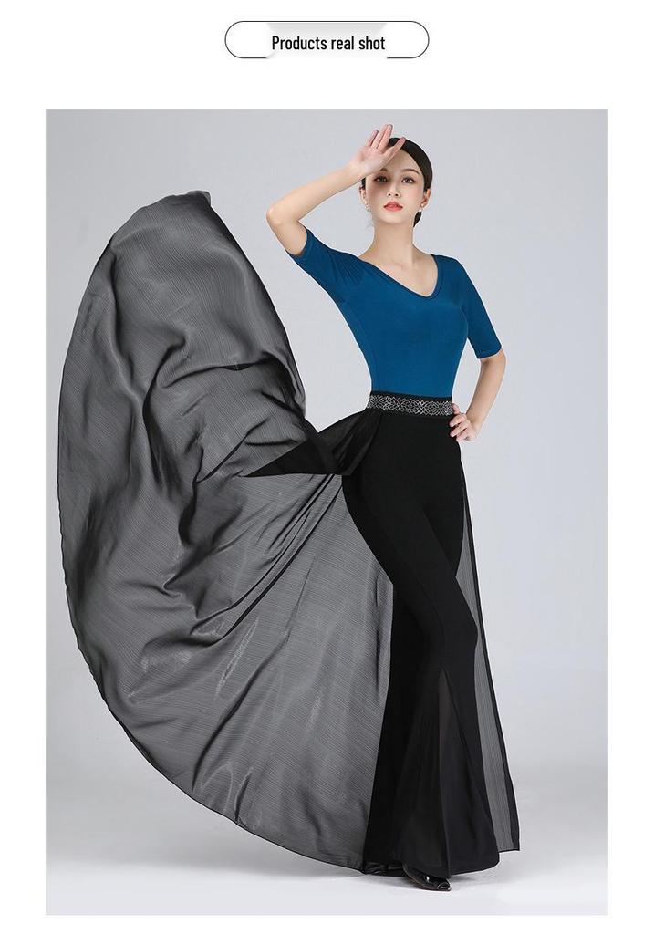 Women's Slim-fit Elegant Dance Practice Suit - Fashion Show and Etiquette Training Set