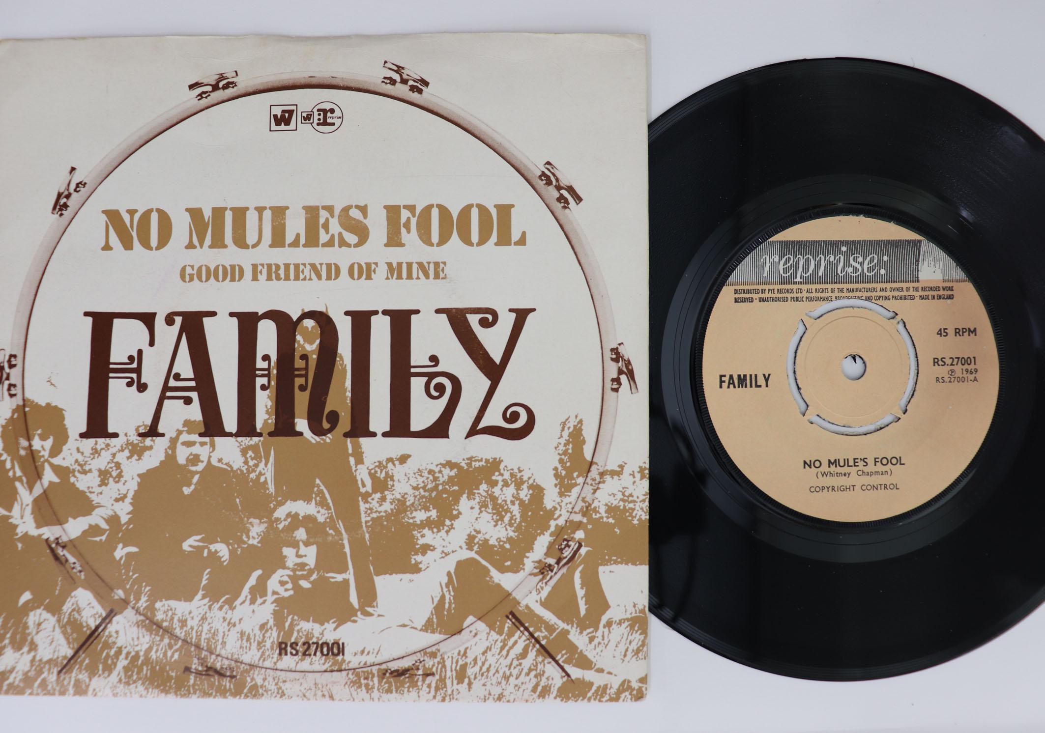 

7inch Record FAMILY - No Mule s Fool RS27001 Reprise Records 1969 UK Rock Used