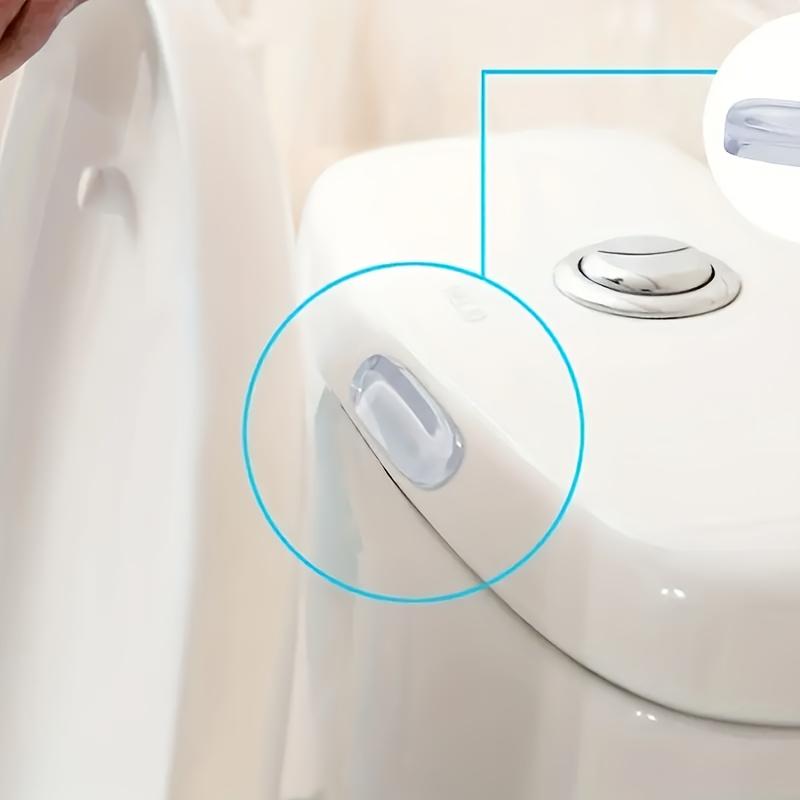 5 Stück Toilettensitz-Stoßdämpfer-Pads Transparentes Weichgel Anti-Kollisions-Kissen
