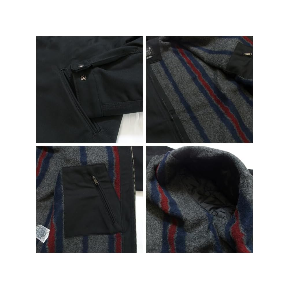 Carhartt Detroit Jacket Brown Relaxed Fit Duck Blanket-Lined Work Jacket Size S