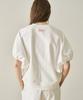 GRIDAJ Voluminous Sleeve Shirred Sweatshirt