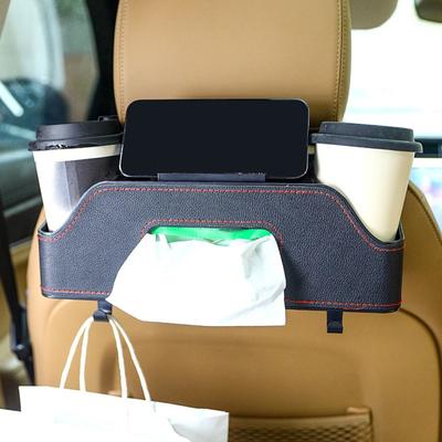Hanging Type Car Backseat Organizer Phone Stand Holder Vehicle Tissue Box  Travel