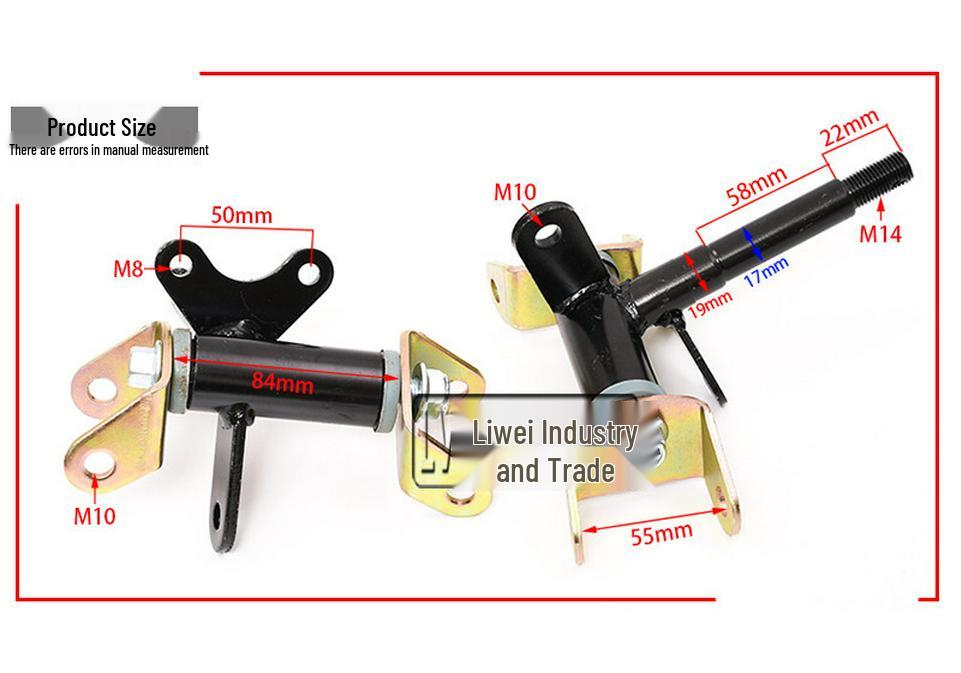 ATV Beach Car Go-Kart Accessories: 50-125CC Dinosaur Brake Knuckle Spindle Assembly