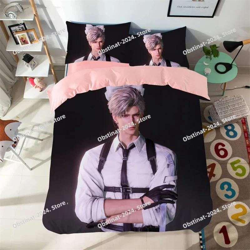 Anime Love And Deepspace Bedding Sets Sylus Cosplay Duvet Cover Bed Set Quilt Cover Pillowcase Boys Adult Home Textile