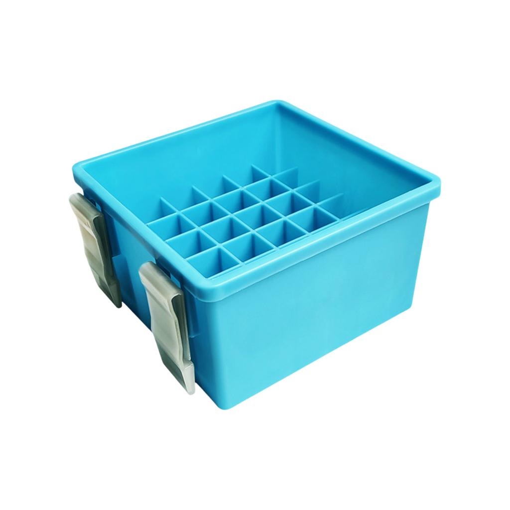 36 Grid Fishing Box Lined Box Webfoot Lures Storage Case Lures Baits Organizer Box Minnow Squid Jig Hard Baits Container