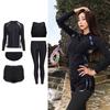 Unisex Long Sleeve Pants Snorkeling Suit Set With Zipper UV Protection Rash Guard Water Sports