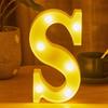LED 21cm Warm Light Alphabet 0-9 Letters for Wedding Party Home Decor