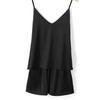 Korean version of summer sexy suspender shorts pajamas women's summer two-piece set large size spring and autumn women's pajamas loungewear set