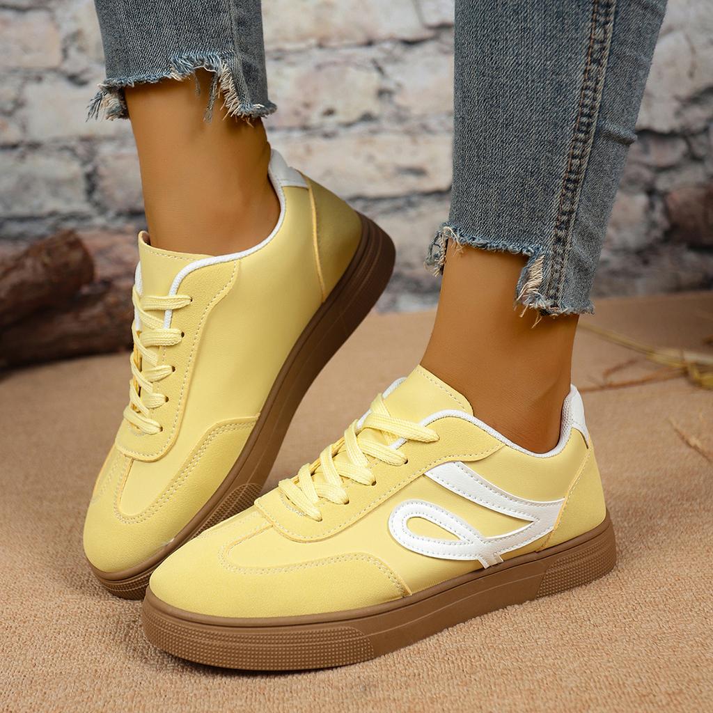 Fashion Women's Sports Shoes Fashion Breathable Walking Mesh Flat Casual Sneakers Comfort Lace Up Women Vulcanized Shoes Female Footwear
