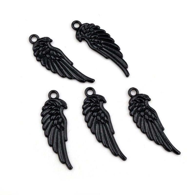 New Fashion Black Plated Charms Spider Star Wings Butterfly Horse Metal Alloy Pendant DIY Charms for Jewelry Making Findings