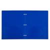 Durable Plastic Folders with 3 Hole Punch 6 Pack Assorted Colors Two Pocket Design Business Card Slot Ideal School Office Home
