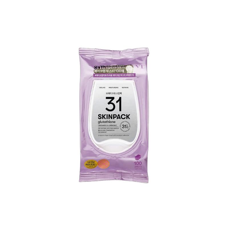 [VT Cosmetics] Luminous 31°C Skin Pack 210g (100 Sheets) - Professional Skin Radiance & Vitalizing Therapy for Glowing Skin