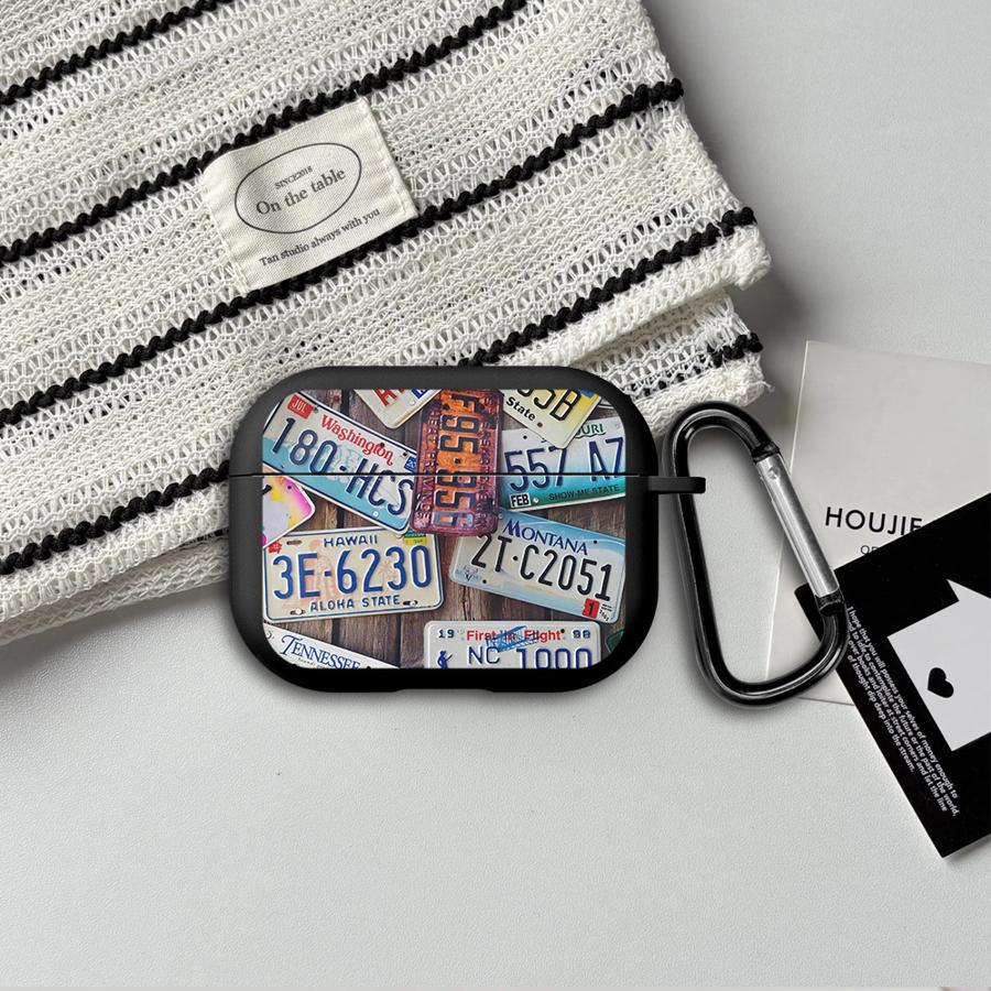 Cool License Plate Design Earphone Cases Cover Case For Airpods Pro 1 2 Pro3 4 3 Pro2