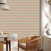 Zigzag Coral and Mint Wallpaper for Living Room and Bedroom 50x1000
