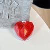 Vibrant Rhombus Heart Magnetic Phone Holder – Transparent, Adhesive, Portable, Perfect for Desktop Drama Viewing