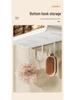 Rotating Wall-Mounted Bathroom Cabinet: No-Drill, Dustproof, Magnetic Door for Cosmetics and Medicine Storage