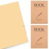 2Pcs Kraft Paper Sketchbook Retro Sketch Pad HandPainted Thick Art Drawing Coil Notebook