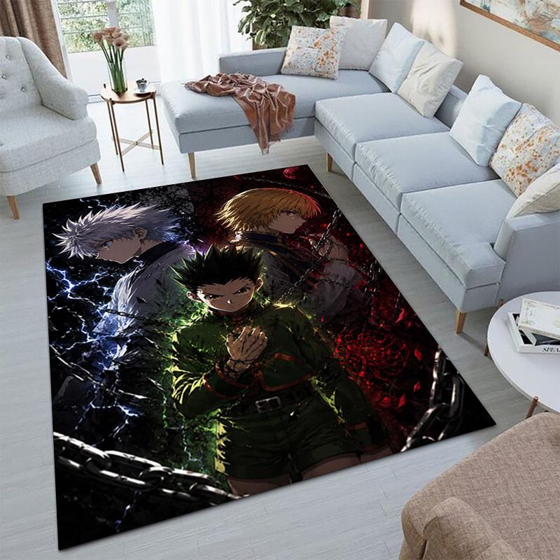 Hunter X Hunter: Bonds Unite Home Carpet Office Decorative Carpet For Living Room Bedroom Door Mat Floor Rug Computer Chair Area Rug