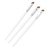 3pcs Angled Eyeliner Brush Ultra Thin Slanted Comfortable Grip Eyeliner Make Up Brush White