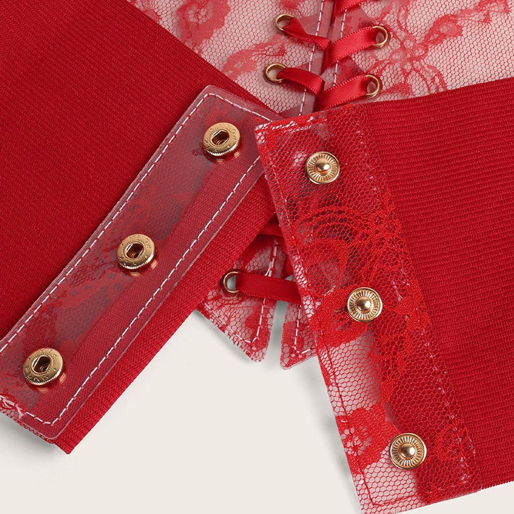 Flower Women Outfits Waist Bandage Harness Waistband Lace Corset Belt Waist Corset Cummerbunds
