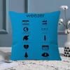 Weezer Music Band Office Cushion Pillowcase Car Cushion CoverXCM Lumbar Pillowcase Sofa Pillowcover