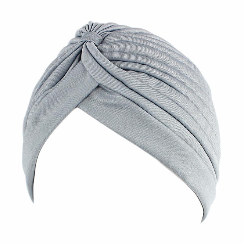 Indian Women Muslim Pleated Hijab Turban Bonnet Chemo Caps Underscarf Beanies Hair Loss Femme Cancer Hats Headwrap Scarf Covers