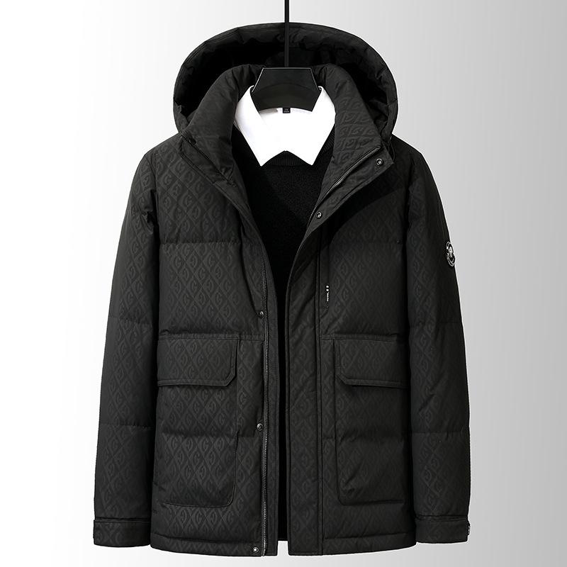 

Куртка-пуховик с капюшоном мужская зимняя новая утолщенная горячая модная мужская теплая куртка мужская одежда 4XL