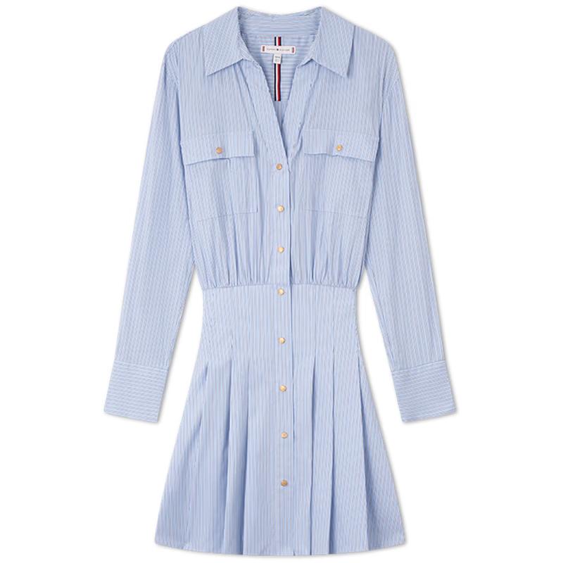 

Tommy Hilfiger Women s Striped Shirt Dress 36