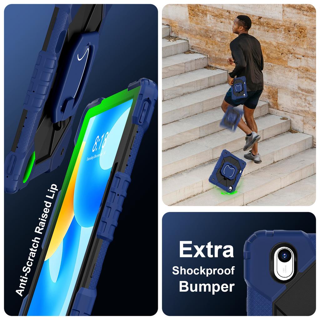 For Huawei MatePad Air 11.5 Inch (2023)/MatePad 11.5 Kickstand Case Silicone+PC Tablet Cover