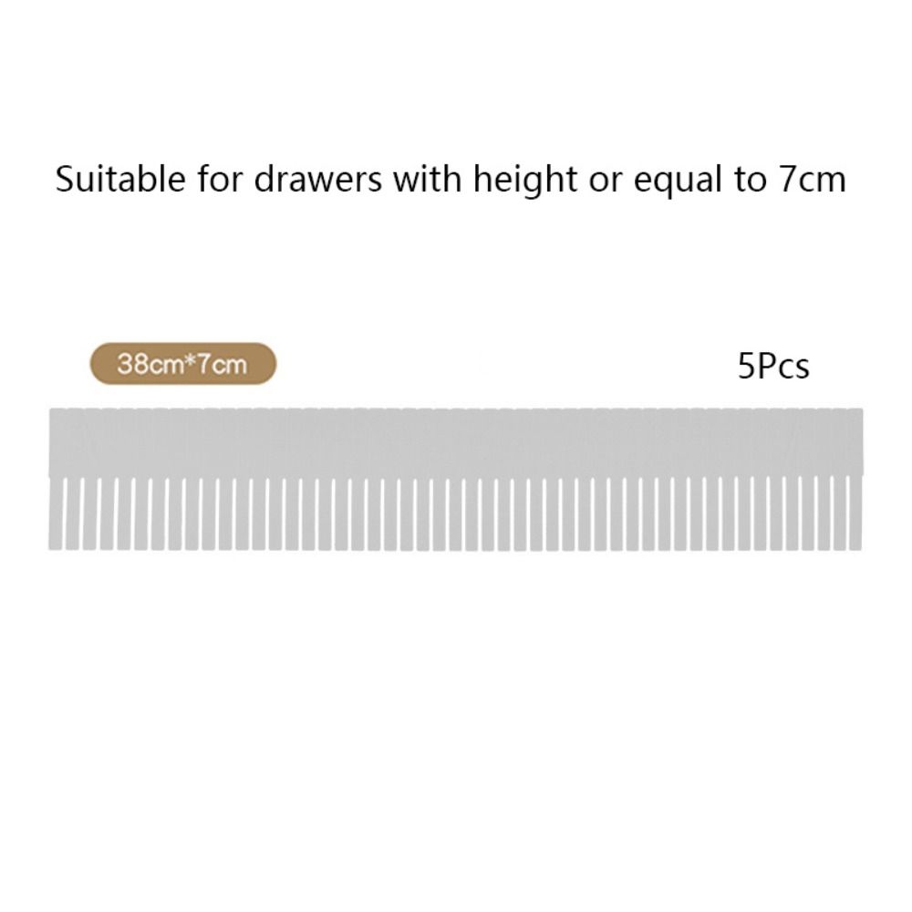 5Pcs Adjustable Drawer Divider Household DIY Combination Partition Board Storage Organizer Space-saving Cabinet Closet Separator
