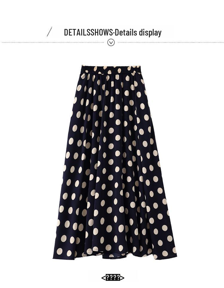 Women's Summer Floral Chiffon A-Line Skirt: Stylish, Fashionable, Elastic Waist, Flattering Design