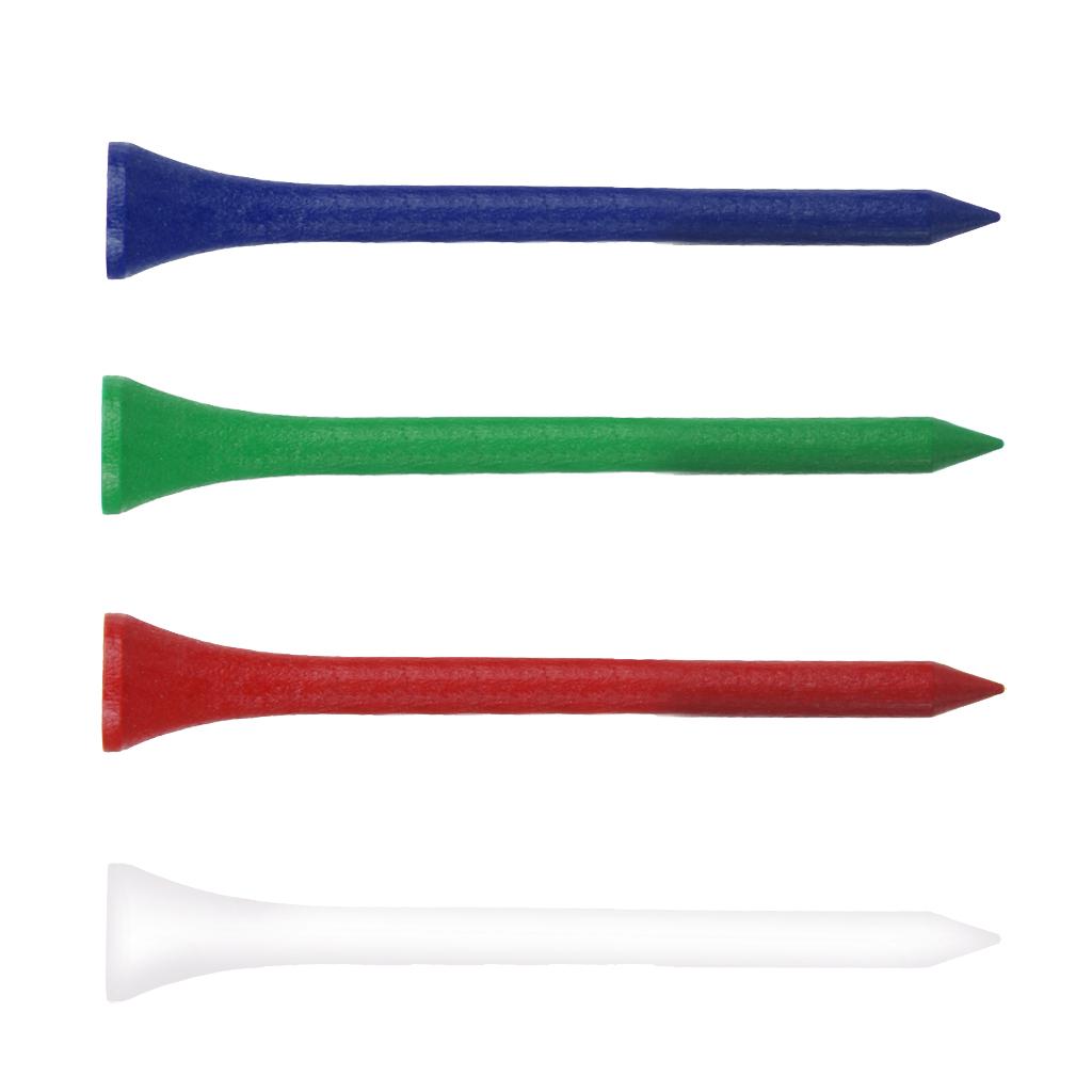 300pcs/lot Colorful Wood golf professional tees 69mm Length