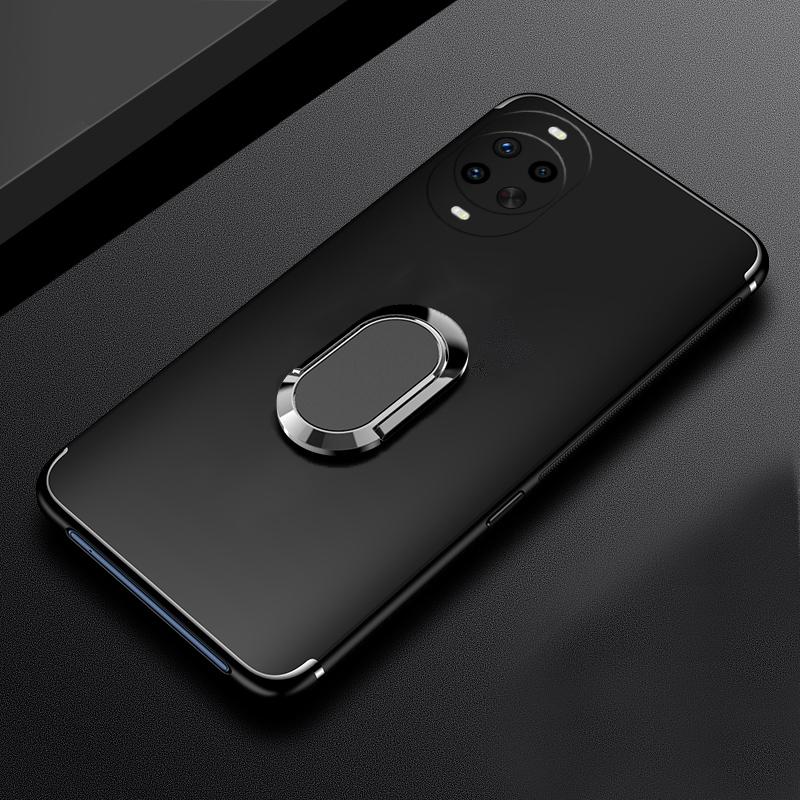 For Huawei Nova 14 Case Finger Metal Ring Kickstand Phone Case Car Holder Matte Soft Silicone Housing for Huawei Nova 14 Pro Phone Casing