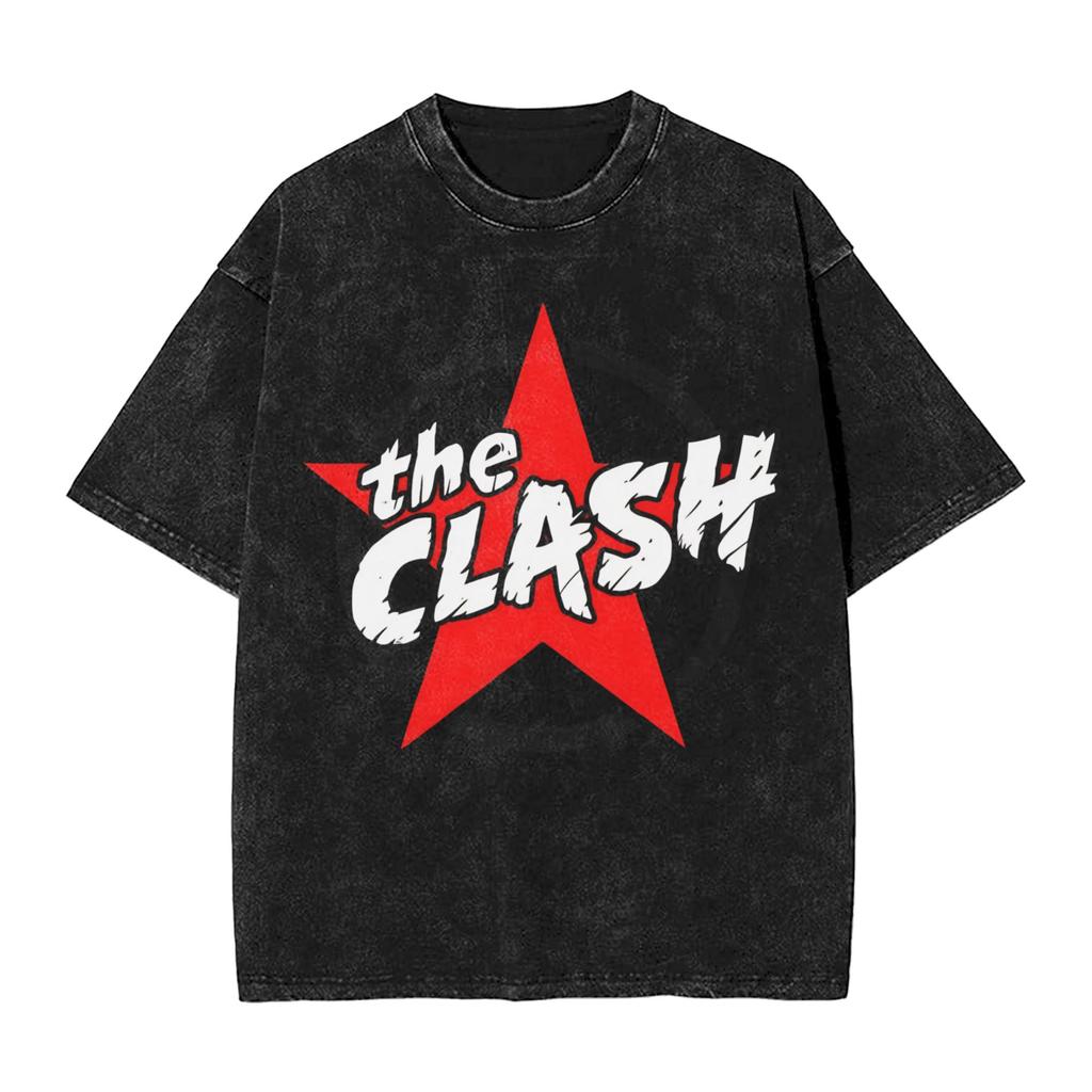 The Clash Design TShirt Trending TShirts Short Sleeve YK Basic Tops Beach Casual ONeck Plus Size Clothes