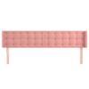 Headboard with Ears Pink 183 X 16 X 78 88 Cm Velvet