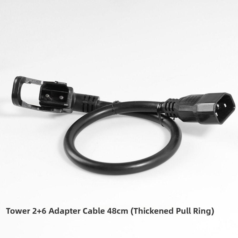 Black 2+6 Lithium Battery Charing Wire Electric Vehicle Connector Cable  for Tower Battery Cabinet