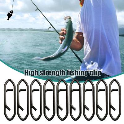100Pcs Fishing Power Speed Clip High Strength Stainless Steel Fishing Lure Quick Change Snap Connector Saltwater Freshwater Fishing Accessories