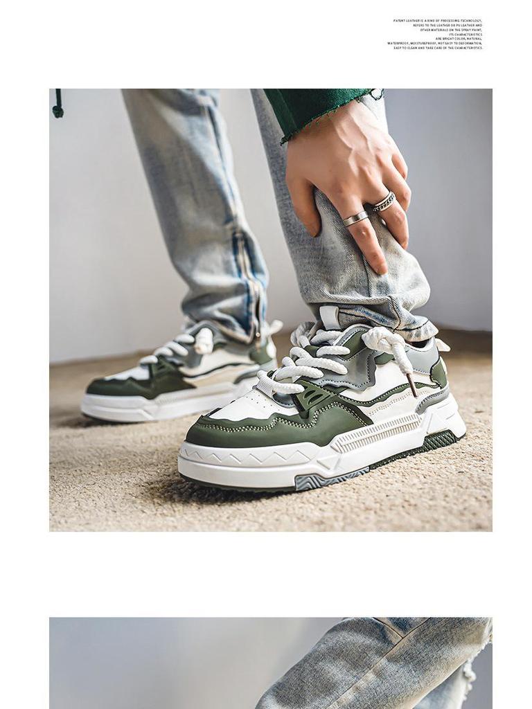 Nische 2024 Herren Winter Casual Höhenvergrößernde Trendige Flache Schuhe für Studenten