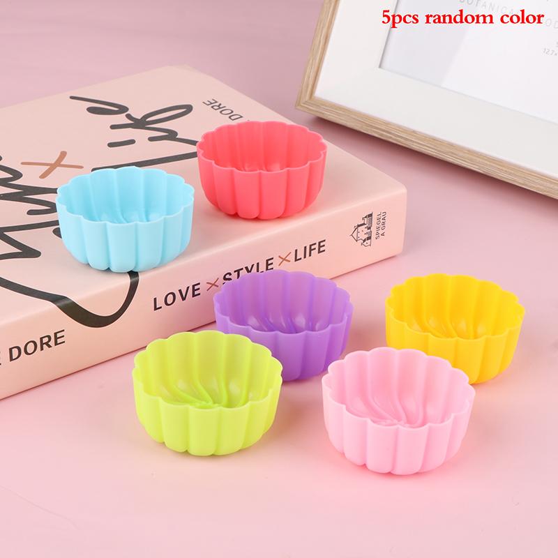 5 Stück 5 cm Kürbisblume Silikonform Kuchenbacken Antihaft Wiederverwendbare Formen