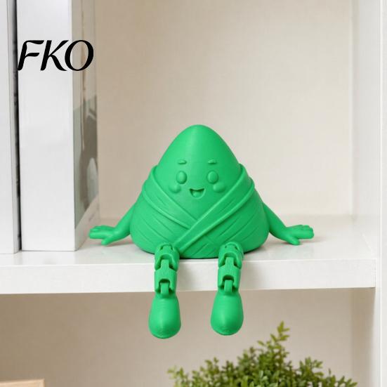 Relaxing Fidget Toy 3D Printed Zongzi Toy, Cute Dragon Boat Festival Dumpling Figurine, Squeeze Desktop Decoration Stress Relief Desk