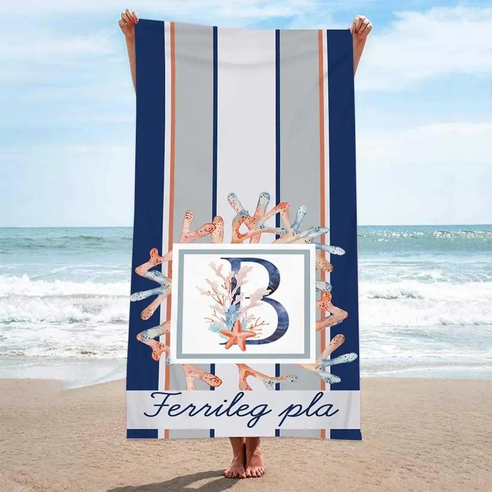 Summer Boho Beach Towel Florida Woman Microfiber Quick Dry Bath Towels Beach Cover Sand Free Portable Pink Travel Towel