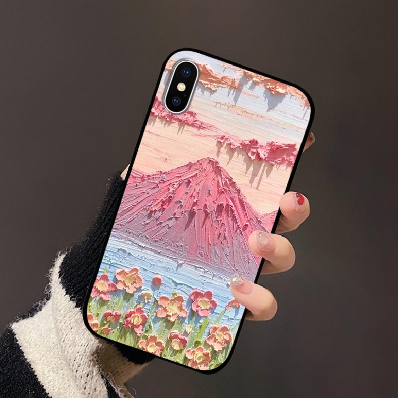 For Apple iPhone XS Case XS Max Soft TPU Silicon Phone Back Cover For iPhone X XR Fashion Color Printed Shockproof Housing Cases