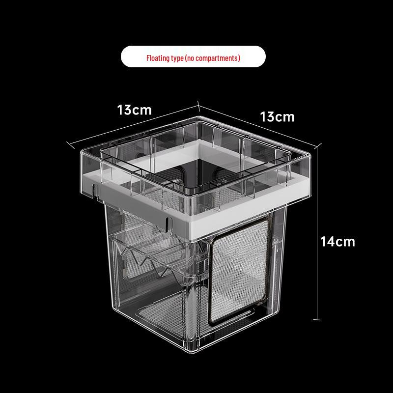 Floating Guppy Breeding and Isolation Box for Small Fish Fry and Juveniles